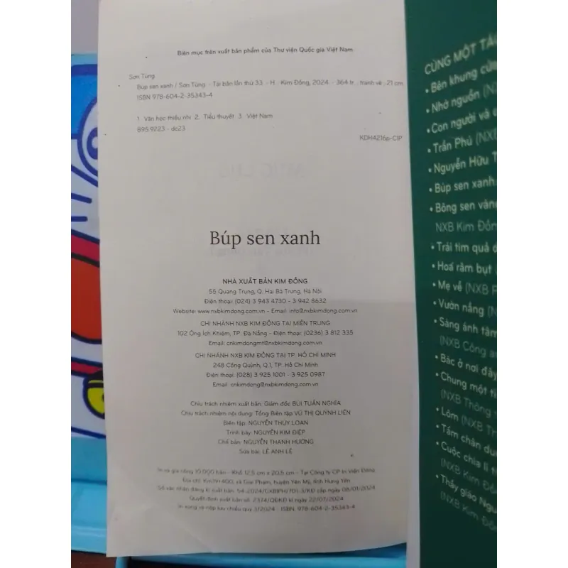 Sách - Búp Sen Xanh - TG: Sơn Tùng 973073