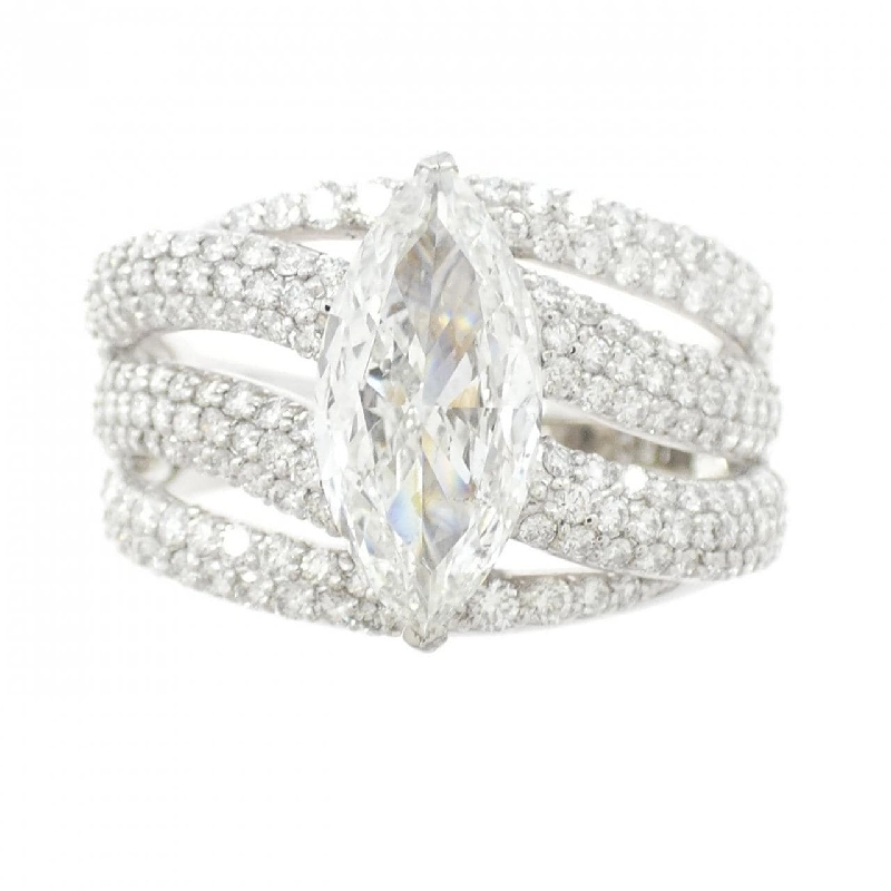 Nhẫn kim cương PT900 1.518CT F SI2 cắt Marquise - Hàng hiệu Chính hãng 874856