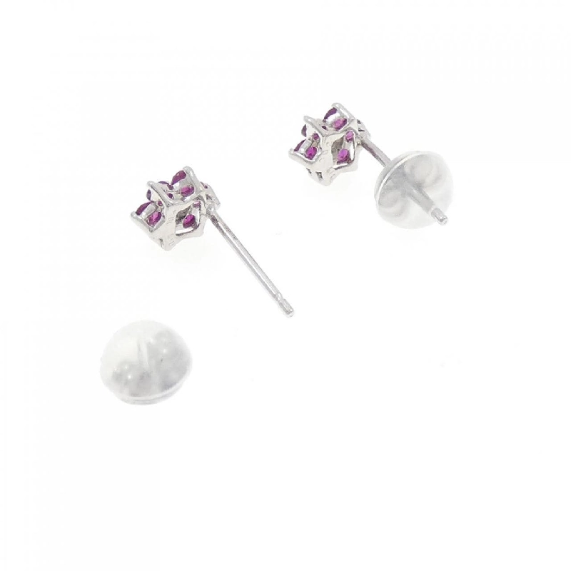 Bông tai Ruby K18WG Hoa 0.32CT - Hàng hiệu Chính hãng 869519