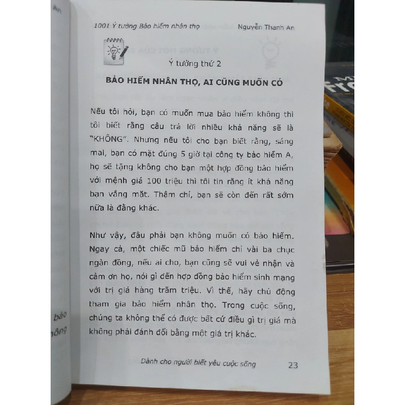 1001 Ý TƯỞNG BẢO HIỂM NHÂN THỌ – NGUYỄN THANH AN 530611