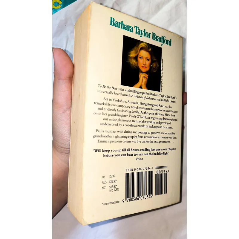 Ngoại văn cũ Barbara Taylor Bradford: To be the best  732573