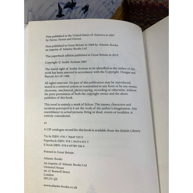 Call Me By Your Name - Andre Aciman 705050