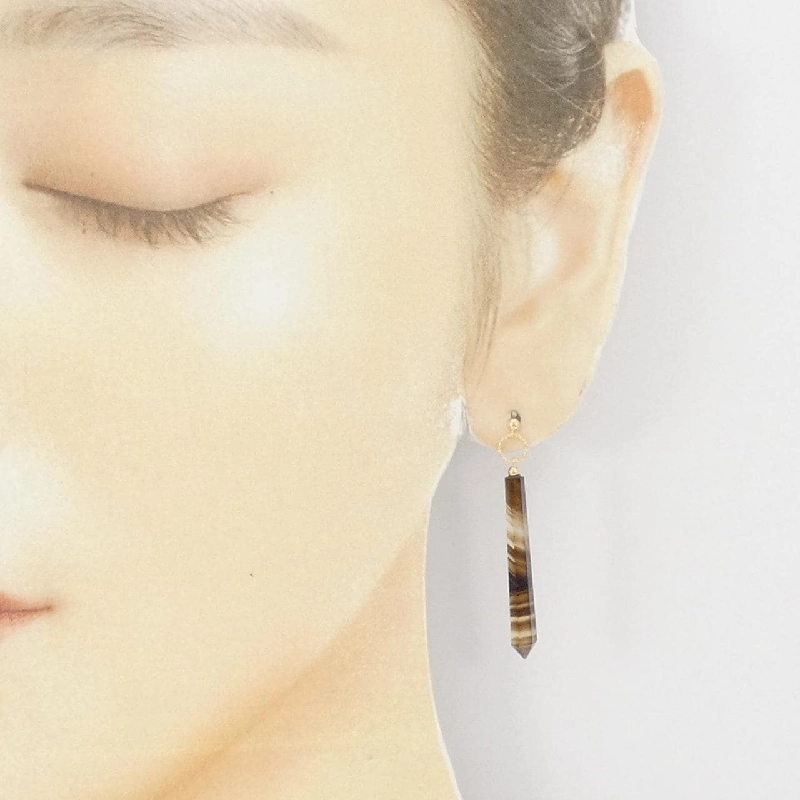 K18YG Bông tai Mã não - Hàng hiệu Chính hãng 871195