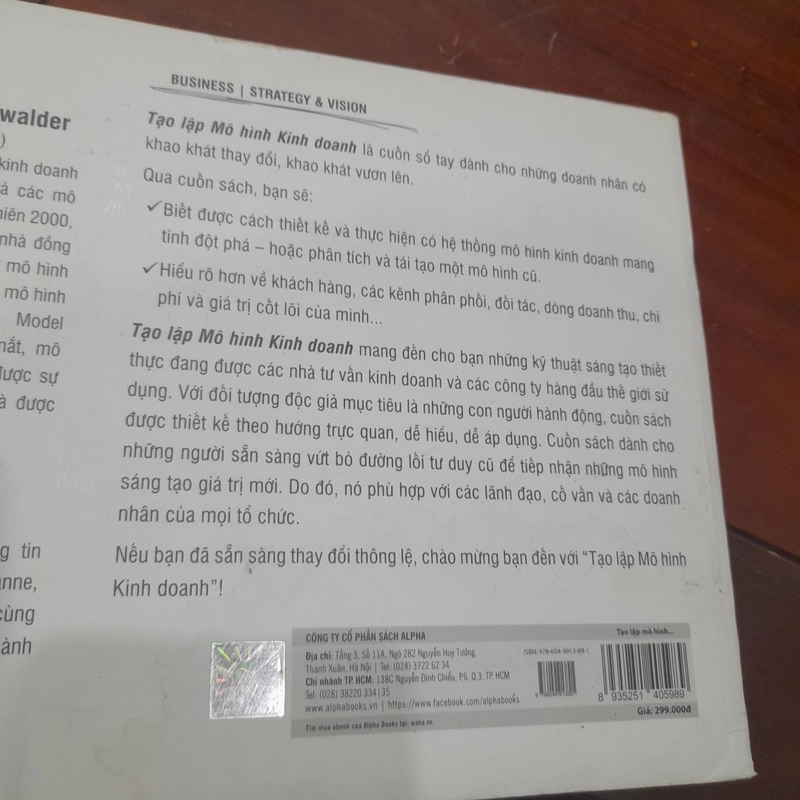 TẠO LẬP MÔ HÌNH KINH DOANH (bổ sung các bài phân tích thực tiễn trên thế giới và Việt Nam) 284084