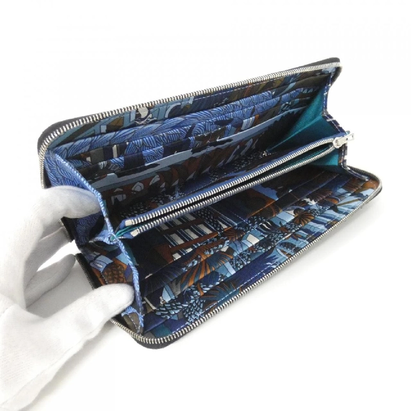 Ví Hàng hiệu Authentic Hermès ANIMAPOLIS Silk in Classic 079114CK 806282