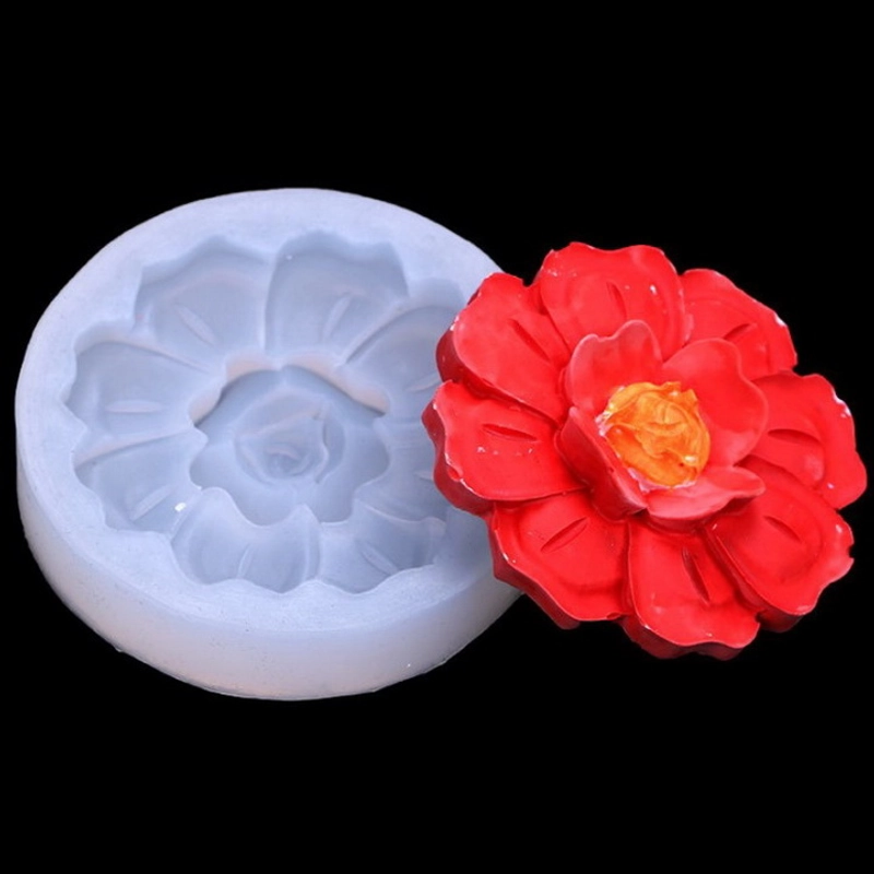 Khuôn silicon làm bánh, rau câu, trung thu hoa cánh tiên 2 tầng loại 7 cm - Mã số 1067 338116