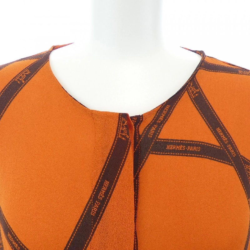 Áo sơ mi HERMES Bordeux Twill Reine - Hàng hiệu Chính hãng 775189