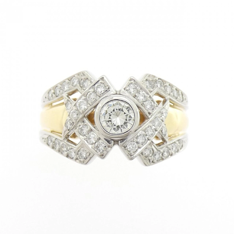 Nhẫn kim cương K18YG/PT900 0.70CT - Hàng hiệu Authentic 852837