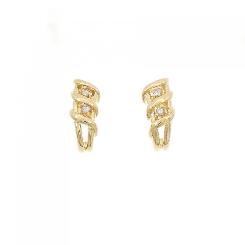 K18YG Bông tai kim cương 0.10CT - Hàng hiệu Chính hãng 874993