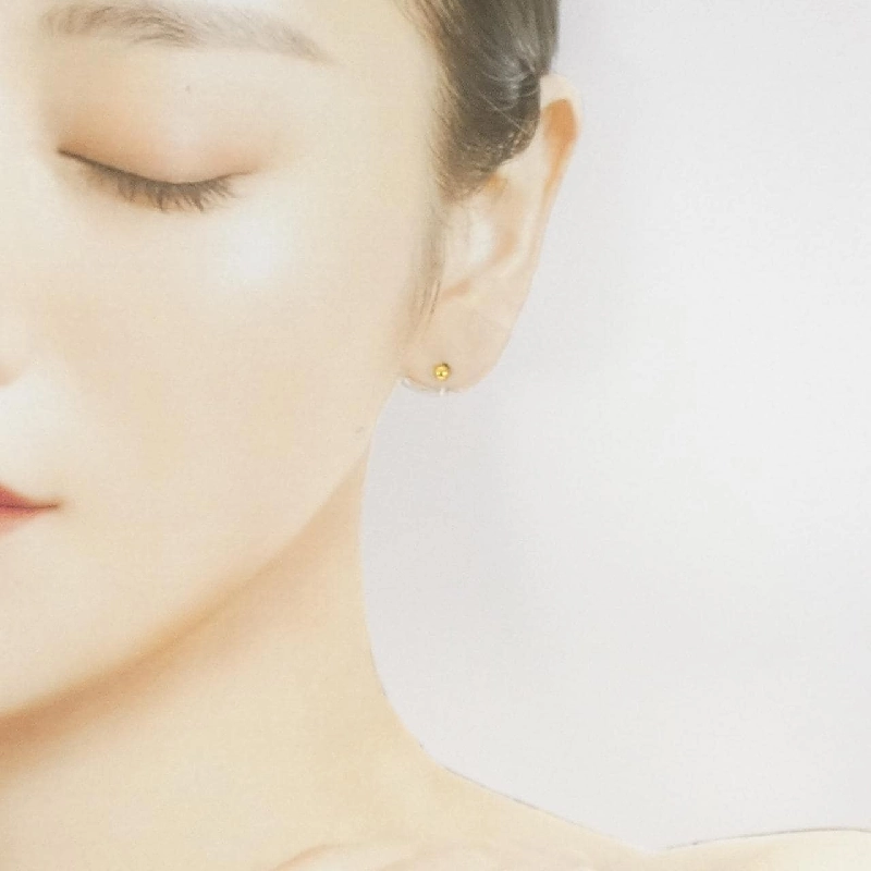 4゜C K18YG Bông tai - Hàng hiệu Authentic 843041