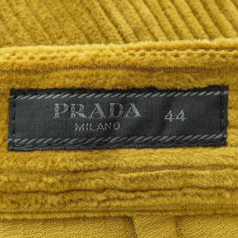 Quần nhung kẻ pinwale PRADA với logo hình tam giác SPH313 S232 13YO - Hàng hiệu Authentic 894596