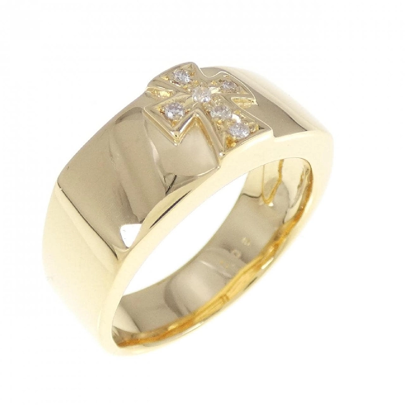 Nhẫn kim cương K18YG hình chữ thập 0.06CT - Hàng hiệu chính hãng 850158