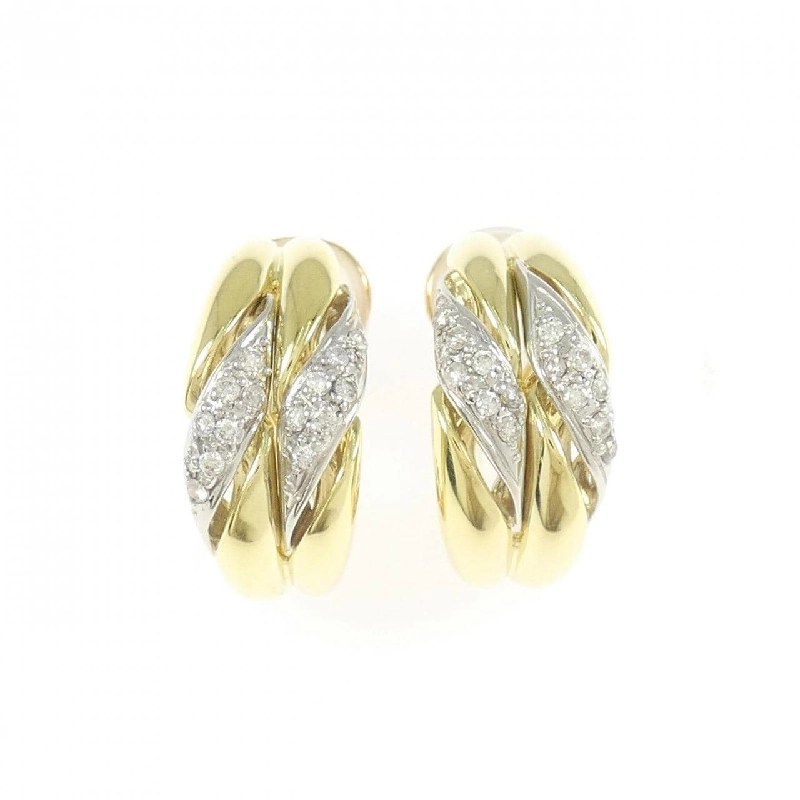 K18YG/PT900 Bông tai kim cương/Khuyên tai 0.22CT - Hàng hiệu Chính hãng 869139