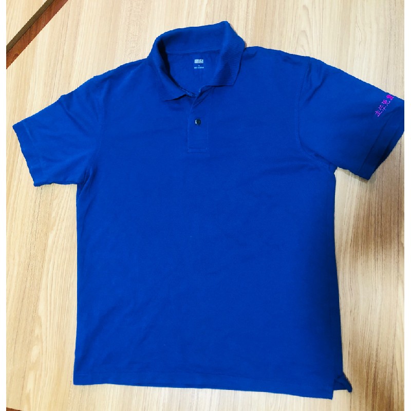 Áo Polo Nam có cổ Uniqlo màu xanh size M hàng Nhật 17643