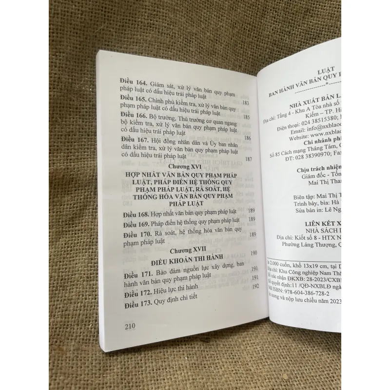 Luật ban hành văn bản quy phạm pháp luật 210 trang  993686