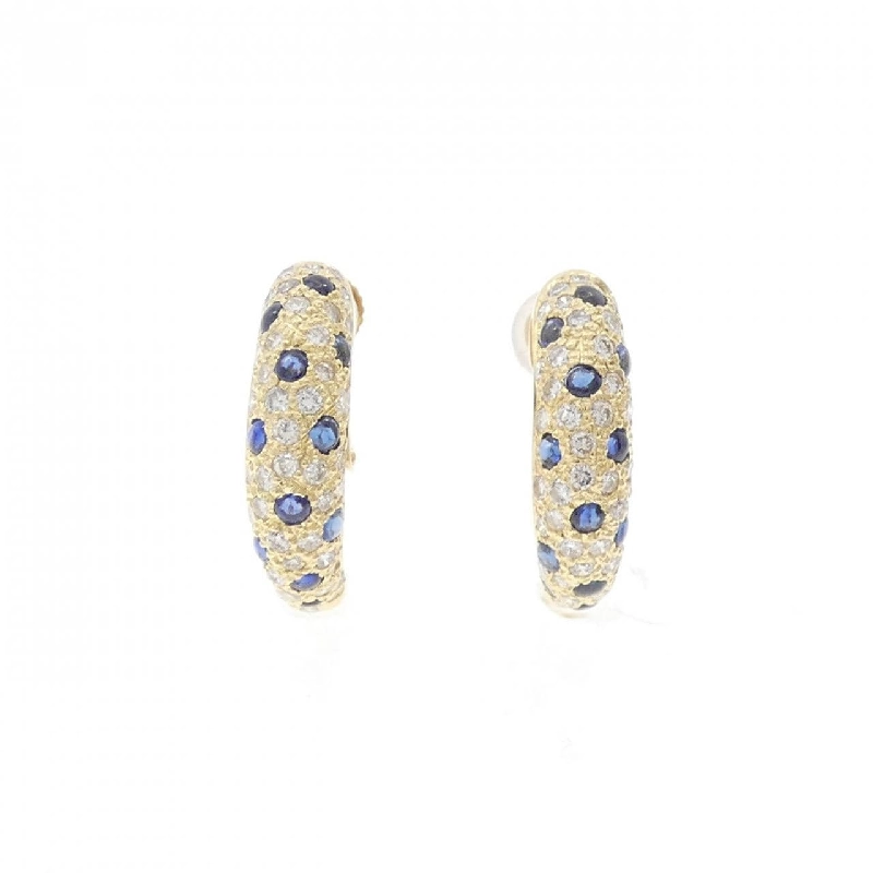 K18YG Sapphire Bông tai - Hàng hiệu Chính hãng 878651