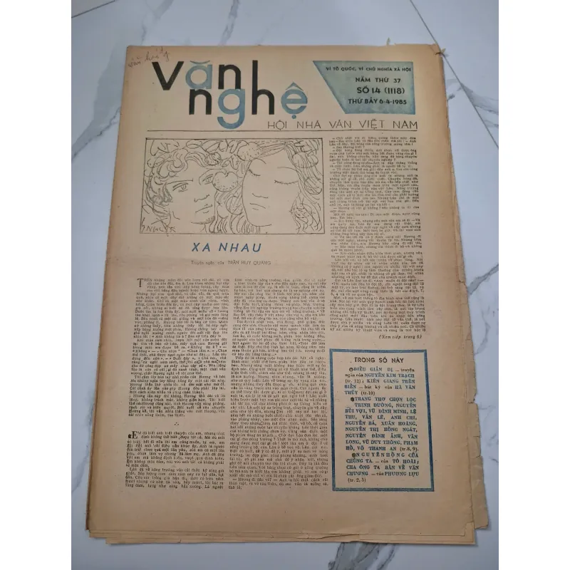 Báo Văn nghệ Số 14 (1118) - Trần Huy Quang - Báo văn học nghệ thuật 960242