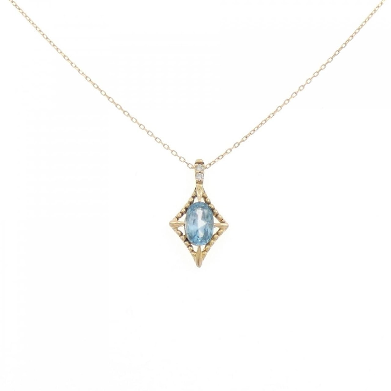 K18YG Blue Topaz Necklace - Hàng hiệu Authentic 859618