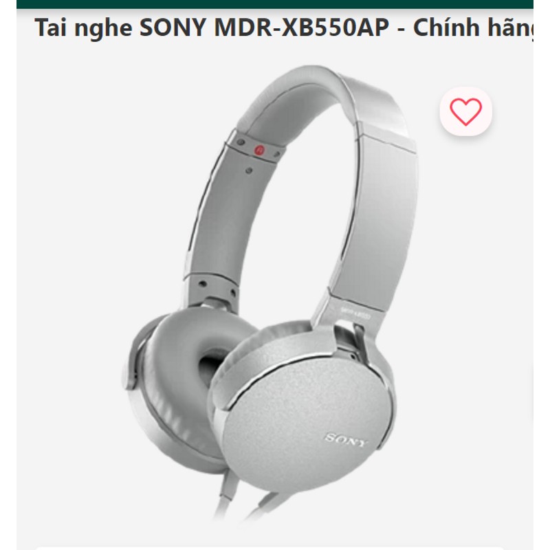 Tai nghe SONY MDR XB550 AP 71624