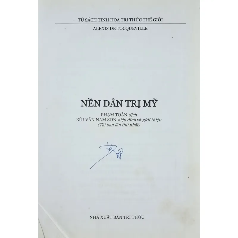 Nền dân trị Mỹ (Tocqueville) 777788