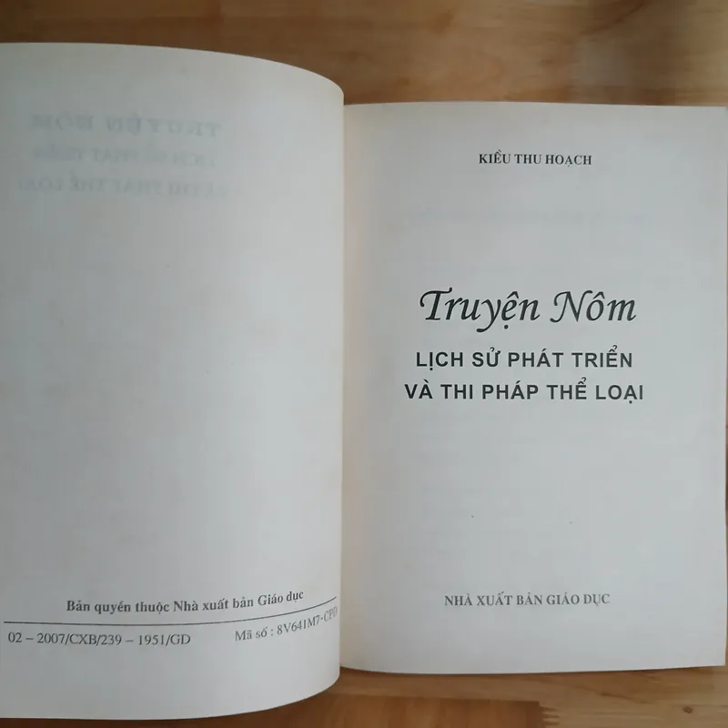 Truyện Nôm Lịch Sử Phát Triển & Thi Pháp Thể Loại - Kiều Thu Hoạch 716735