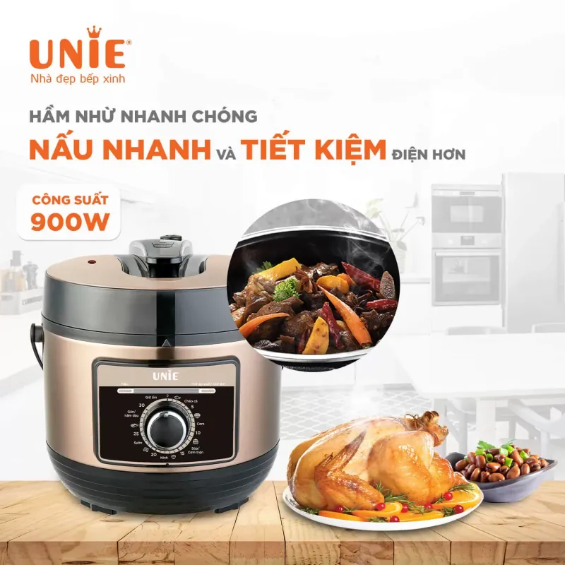 Nồi áp suất điện Unie 5L – Hầm xương, nấu cháo, ninh nhanh chóng 573268