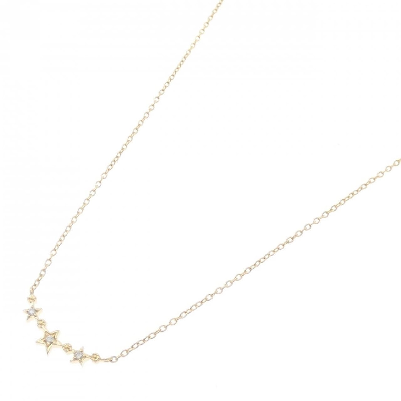 K18YG Ngôi sao Kim cương Dây chuyền 0.01CT - Hàng hiệu Chính hãng 860786