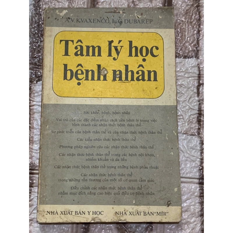 TÂM LÝ HỌC BỆNH NHÂN- SÁCH Y HỌC- DỊCH TỪ TIẾNG NGA 539916