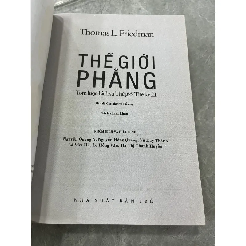 THẾ GIỚI PHẲNG - NGUYỄN QUANG A, NGUYỄN HỒNG QUANG 782277