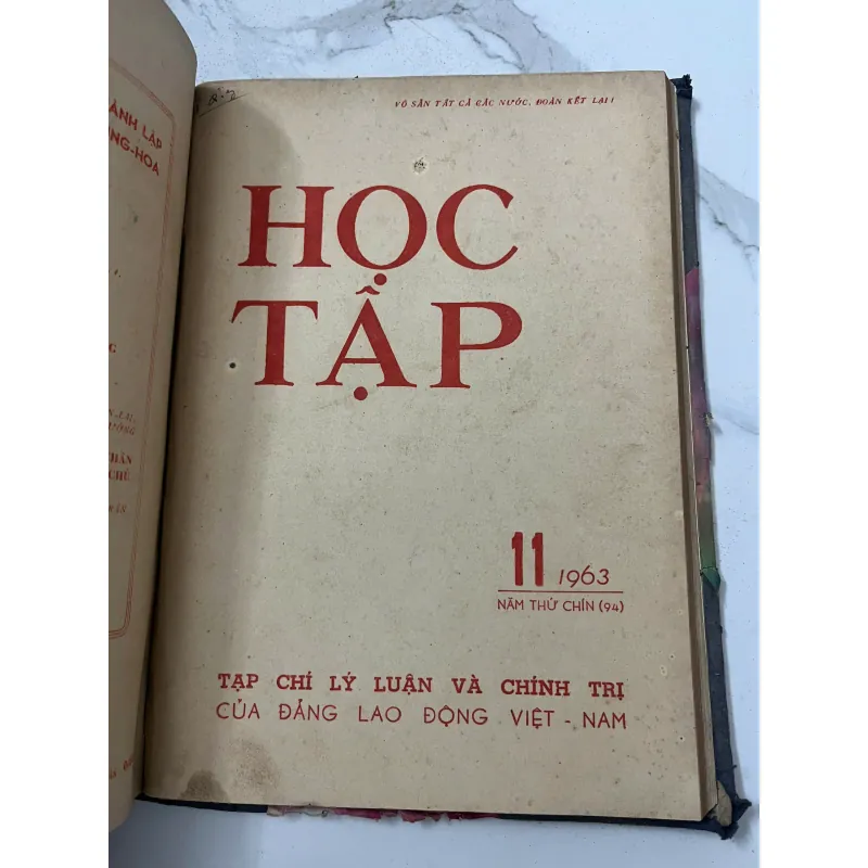 Tạp chí Học Tập (Số 1 đến 12 năm 1963) - Trung ương Đảng Lao động Việt Nam 798720