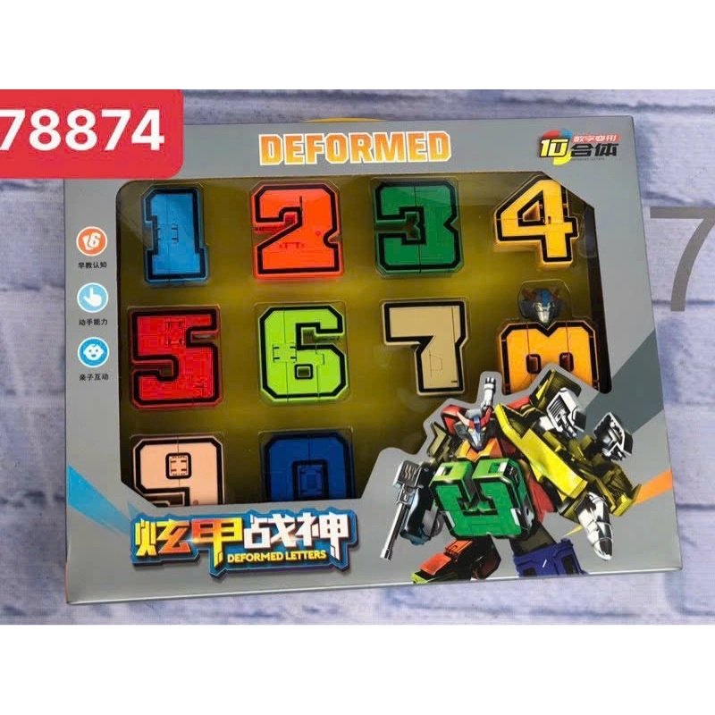 Đồ Chơi Lắp Ghép Robot Từ Các Chữ Số Deformed letters 788-74 223500