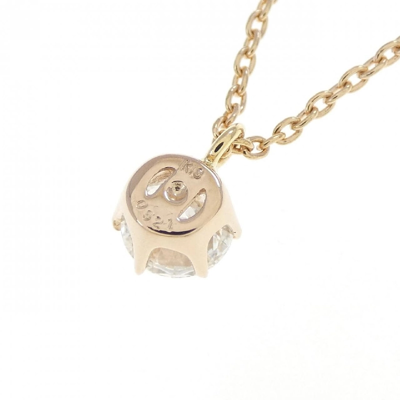 K18PG Dây chuyền kim cương 0.521CT F SI2 EXT H＆C - Hàng hiệu Authentic 879936