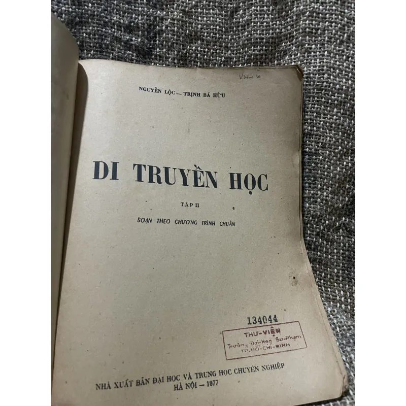 Đi truyền học 2- Nguyễn Lộc, Trịnh Bá Hữu  1009219