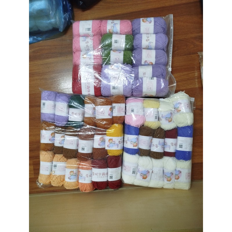 Len baby yarn 40g nhiều màu 145286