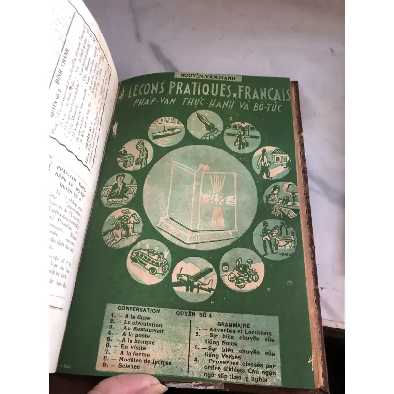 Pháp văn thực hành và bổ túc ( trọn bộ 1 2 3 4) - Nguyễn Văn Hạnh in năm 1950 990685