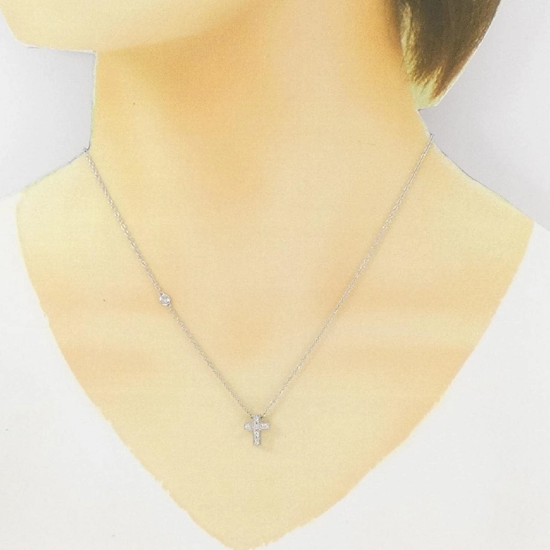 Dây chuyền kim cương chéo Stargewery 0.07CT - Hàng hiệu Authentic 842088