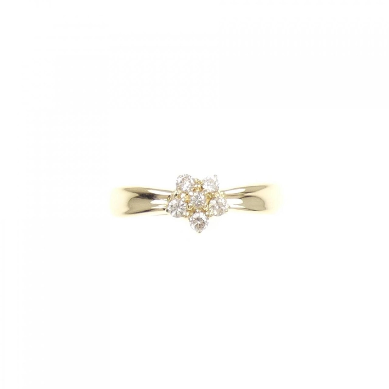 Nhẫn kim cương hoa K18YG 0.15CT 670814