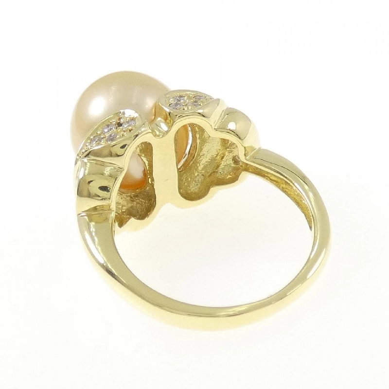 Nhẫn ngọc trai trắng K18YG 10.6mm - Hàng hiệu Authentic 851162