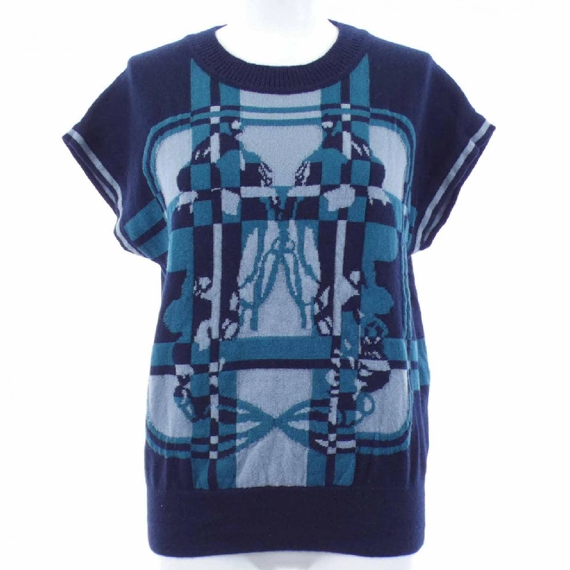 HERMES BRIDES DE GALA TARTAN 3H2608DD Áo len - Hàng hiệu Chính hãng 817924