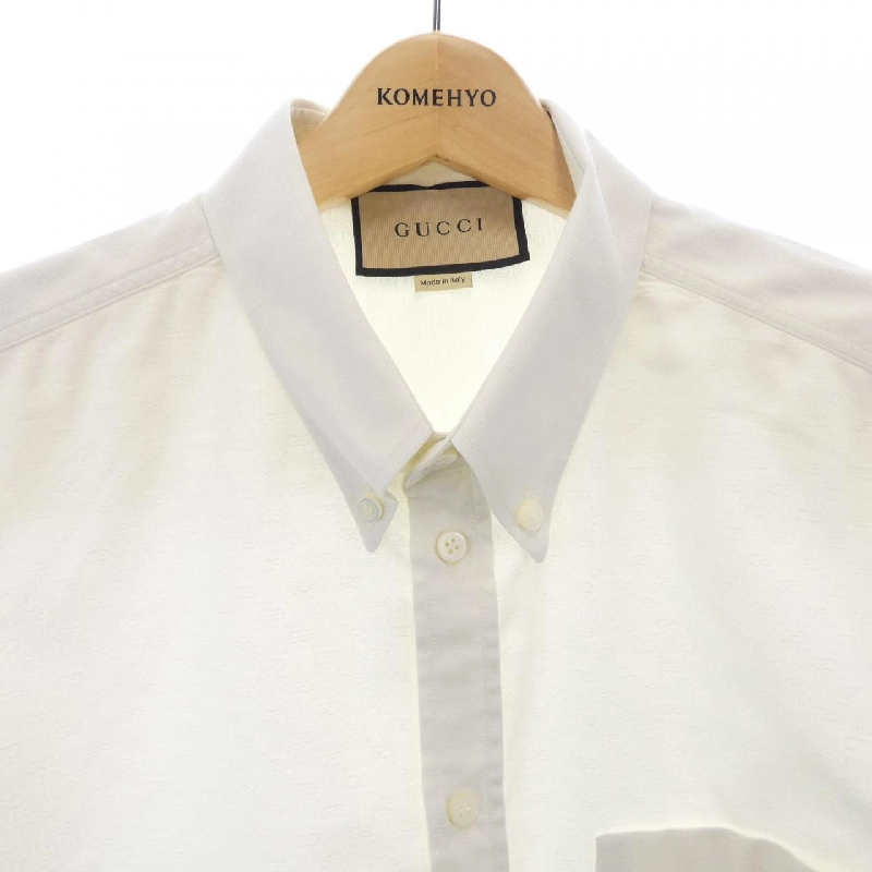 Áo sơ mi cotton Oxford có thêu GUCCI 742711 ZANVH - Hàng hiệu Authentic 897323