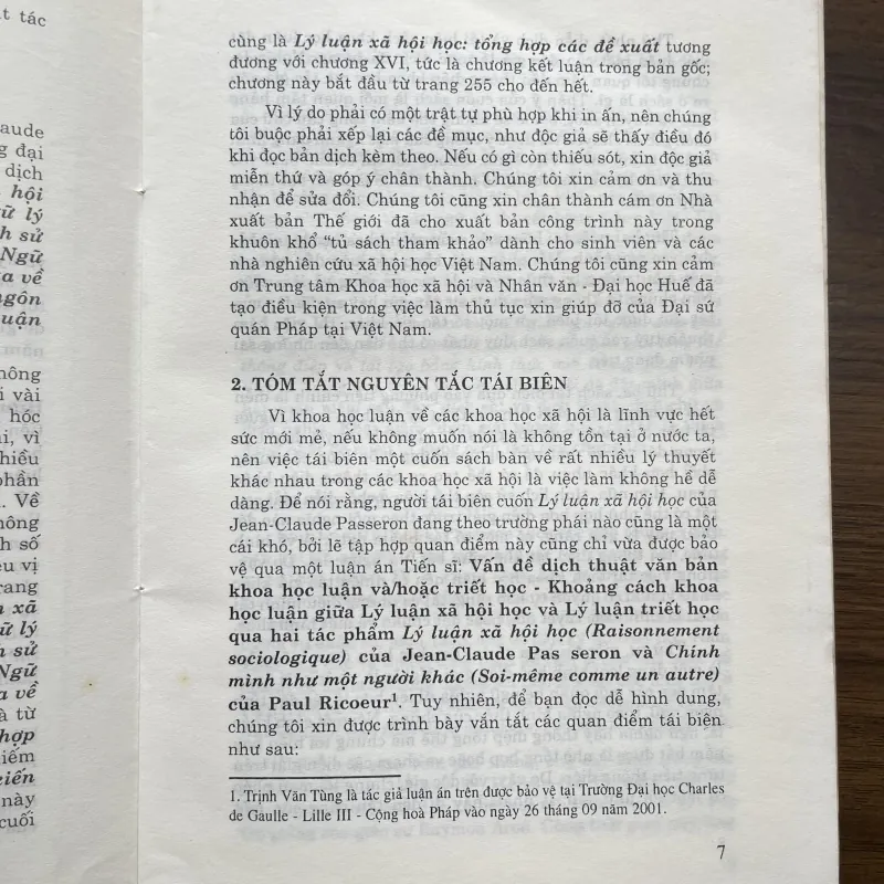 Lý luận xã hội học - Jean-Claude Passeron 933683