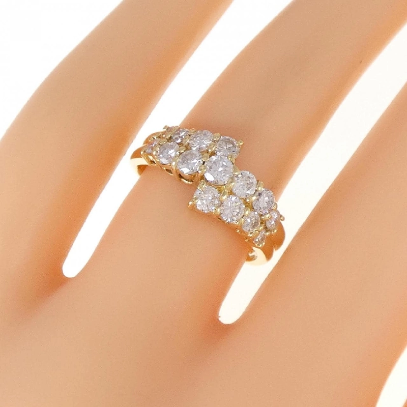 Nhẫn kim cương K18YG 1.03CT 673663