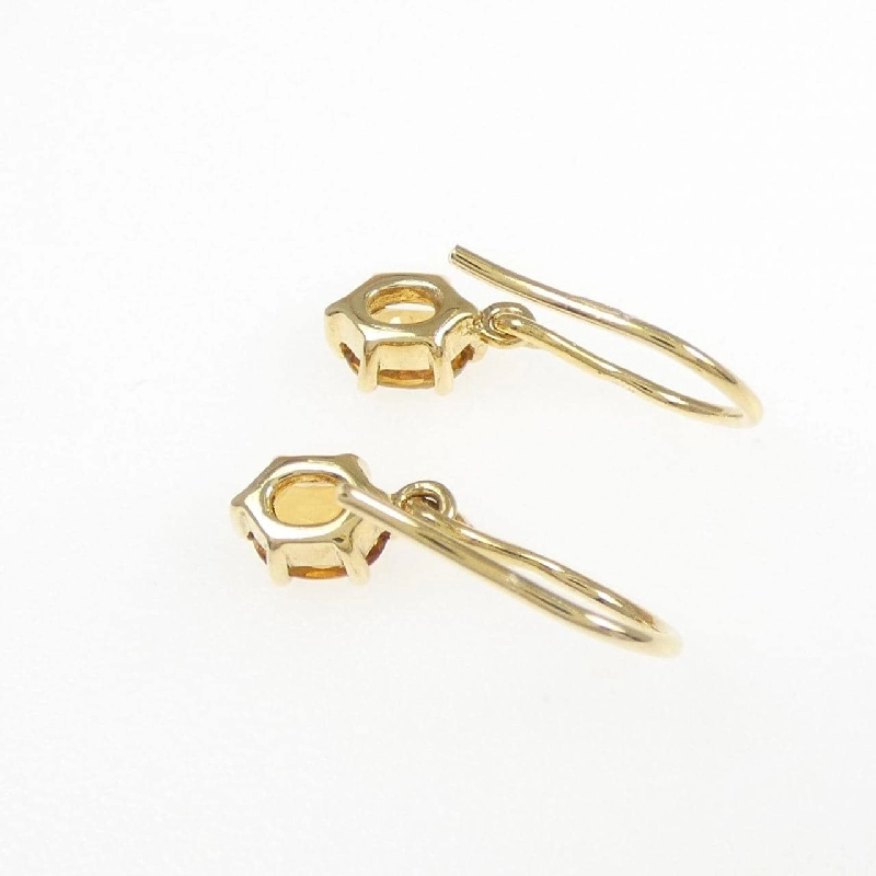 K18YG Citrine Bông tai - Hàng hiệu Chính hãng 872115