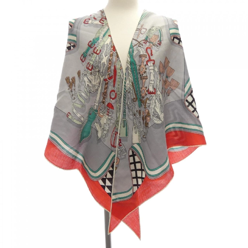 Khăn choàng HERMES Triangle Jean - Hàng hiệu Chính hãng 832226