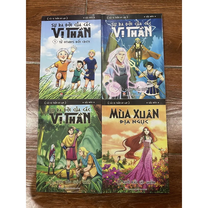 Các vị thần Hy Lạp combo 4 cuốn 762247