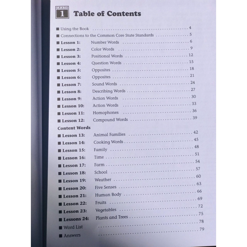 240 Vocabulary words kids need to know Grade 1-6 (6 quyển) 551268