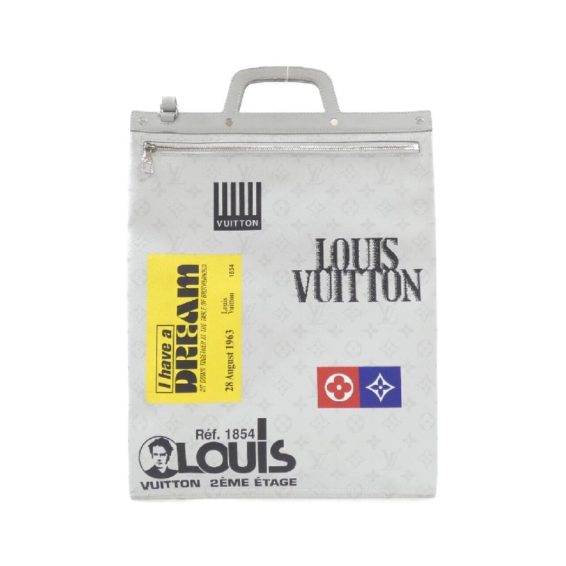 Túi xách Louis Vuitton Monogram Trắng Logo Phẳng Dọc M44627 - Hàng hiệu Chính hãng 801494