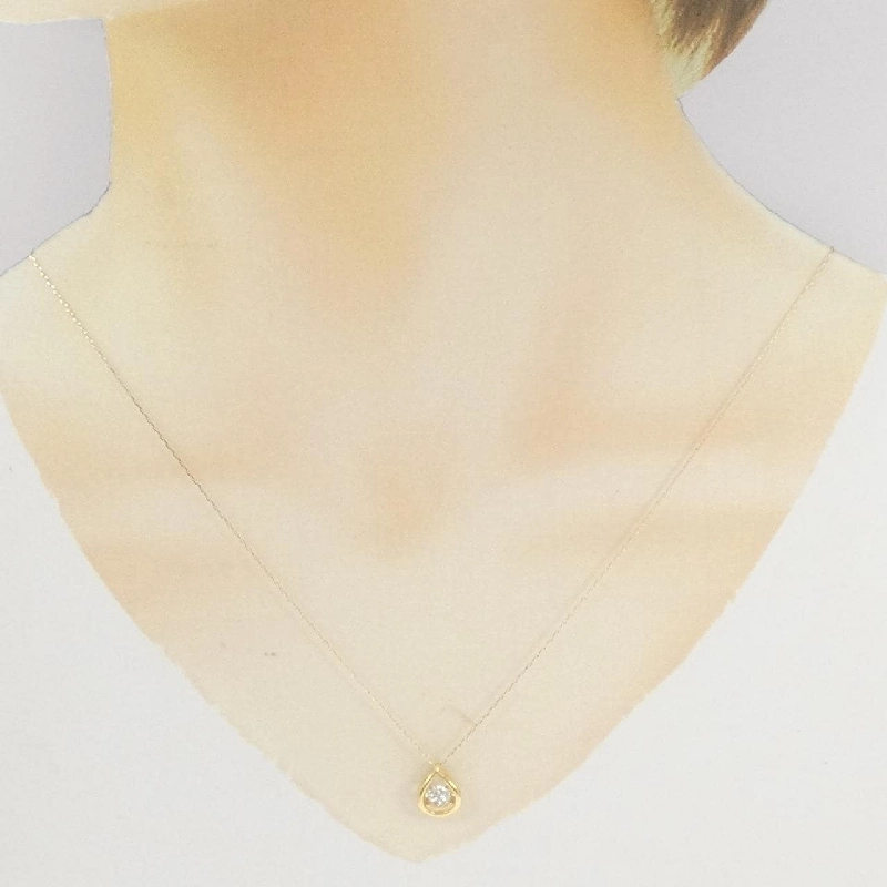 Dây chuyền kim cương K18YG 0.30CT - Hàng hiệu chính hãng 862214