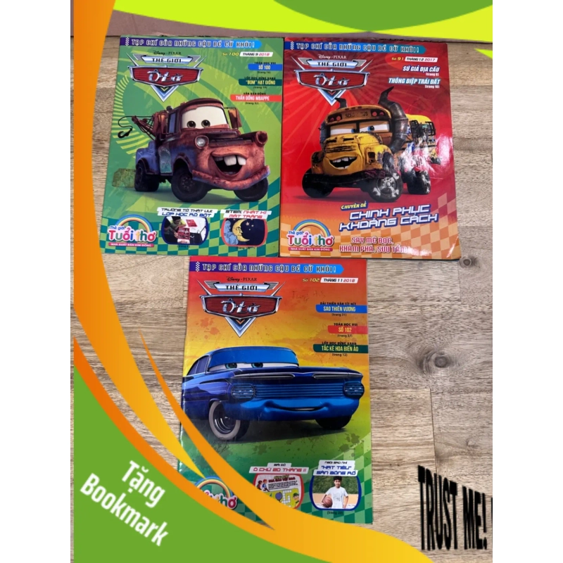 (TẶNG BOOKMARK) Combo 3 cuốn Thế giới ô tô, mới 80% RBK2108 941820