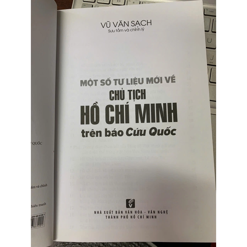 MỘT SỐ TƯ LIỆU MỚI VỀ CHỦ TỊCH HỒ CHÍ MINH TRÊN BÁO CỨU QUỐC - VŨ VĂN SẠCH 277056